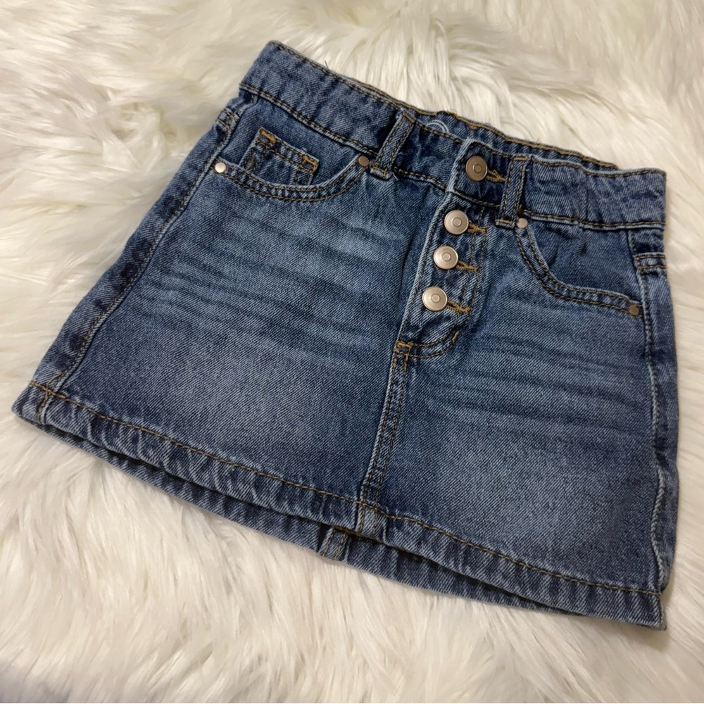 Wonder Nation Youth Girl Size XS (4-5) Classic Blue Denim Skirt